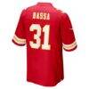 Jeffrey Bassa Kansas City Chiefs Nike Team Game Jersey - Red - Detail View