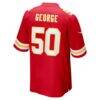 Brandon George Kansas City Chiefs Nike Team Game Jersey - Red - Detail View