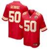 Brandon George Kansas City Chiefs Nike Team Game Jersey - Red - Front View