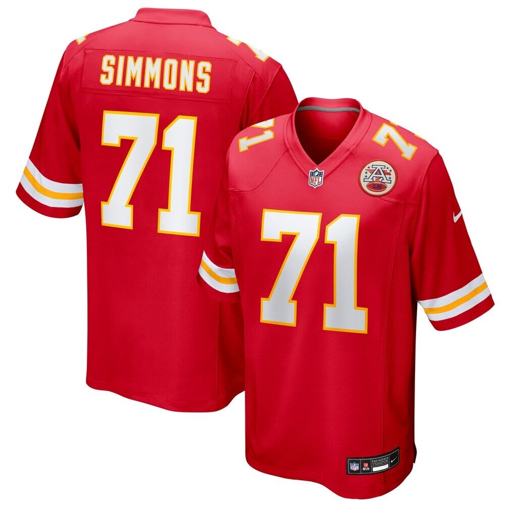 Josh Simmons Kansas City Chiefs Nike Team Game Jersey
