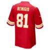 Nikko Remigio Kansas City Chiefs Nike Team Game Jersey - Red - Detail View
