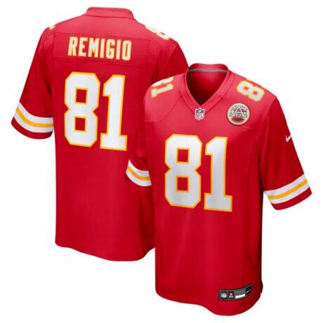 Nikko Remigio Kansas City Chiefs Nike Team Game Jersey - Red - Front View