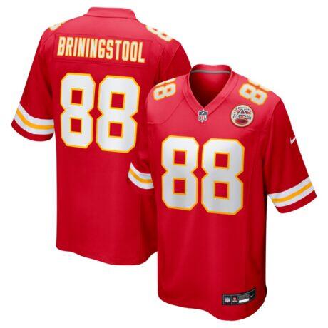 Jake Briningstool Kansas City Chiefs Nike Team Game Jersey - Red - Front View