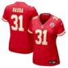 Jeffrey Bassa Kansas City Chiefs Nike Women's Team Game Jersey - Red - Front View