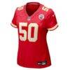 Brandon George Kansas City Chiefs Nike Women's Team Game Jersey - Red - Side View