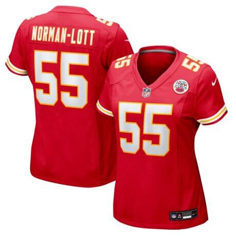 Omarr Norman-Lott Kansas City Chiefs Nike Women's Team Game Jersey - Red - Front View