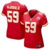 Cooper McDonald Kansas City Chiefs Nike Women's Team Game Jersey - Red - Front View