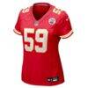Cooper McDonald Kansas City Chiefs Nike Women's Team Game Jersey - Red - Side View