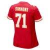 Josh Simmons Kansas City Chiefs Nike Women's Team Game Jersey - Red - Detail View