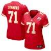 Josh Simmons Kansas City Chiefs Nike Women's Team Game Jersey - Red - Front View