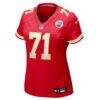 Josh Simmons Kansas City Chiefs Nike Women's Team Game Jersey - Red - Side View