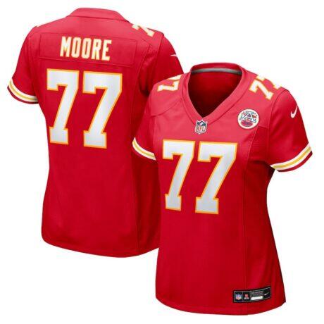 Jaylon Moore Kansas City Chiefs Nike Women's Team Game Jersey - Red - Front View
