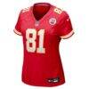 Nikko Remigio Kansas City Chiefs Nike Women's Team Game Jersey - Red - Side View