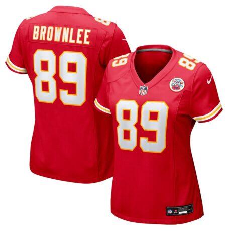 Jason Brownlee Kansas City Chiefs Nike Women's Team Game Jersey - Red - Front View