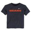 Chicago Bears Nike Toddler Wordmark T-Shirt - Navy - Front View