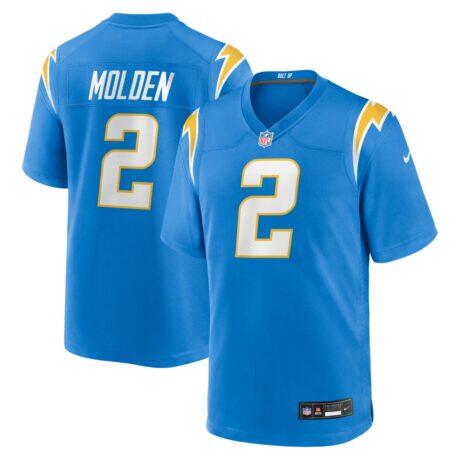 Elijah Molden Los Angeles Chargers Nike Team Game Jersey - - Front View