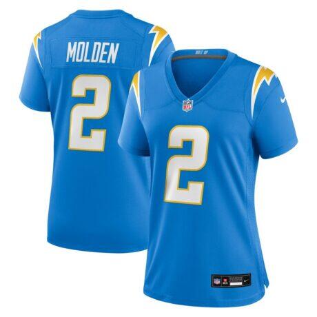 Elijah Molden Los Angeles Chargers Nike Women's Team Game Jersey - - Front View