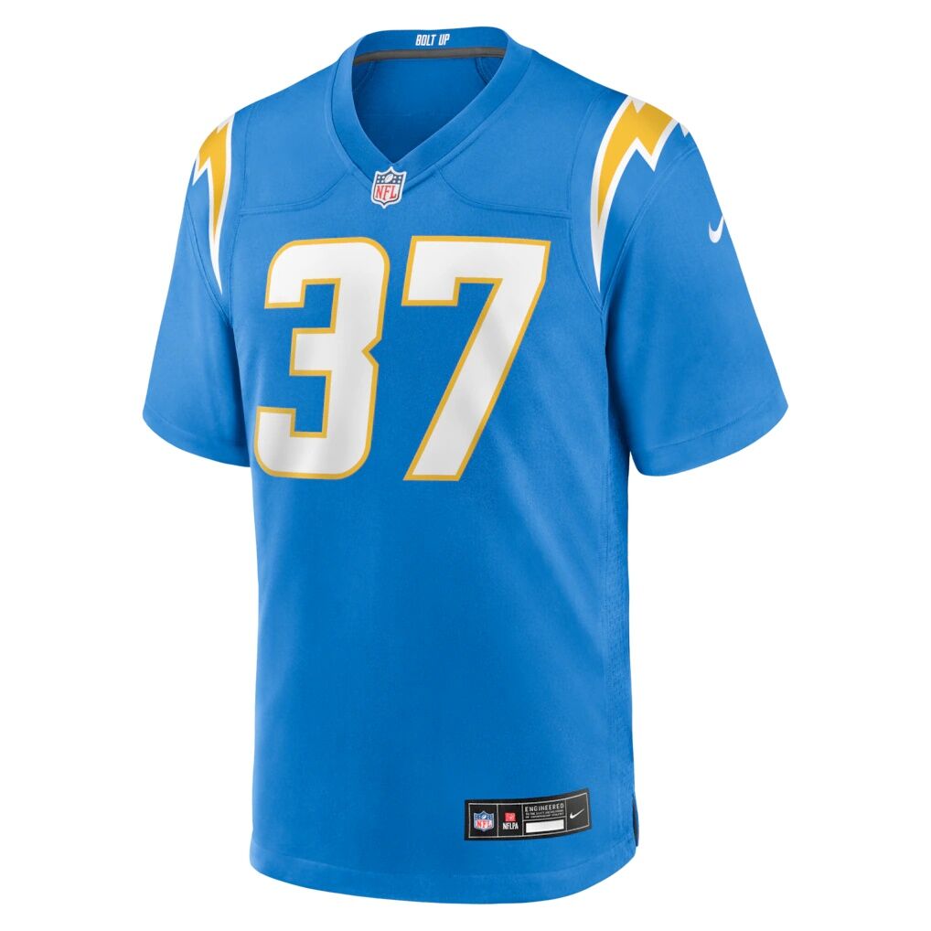 Jordan Oladokun Los Angeles Chargers Nike Team Game Jersey -  Powder Blue
