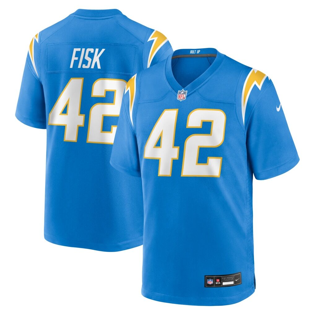 Tucker Fisk Los Angeles Chargers Nike Team Game Jersey -  Powder Blue