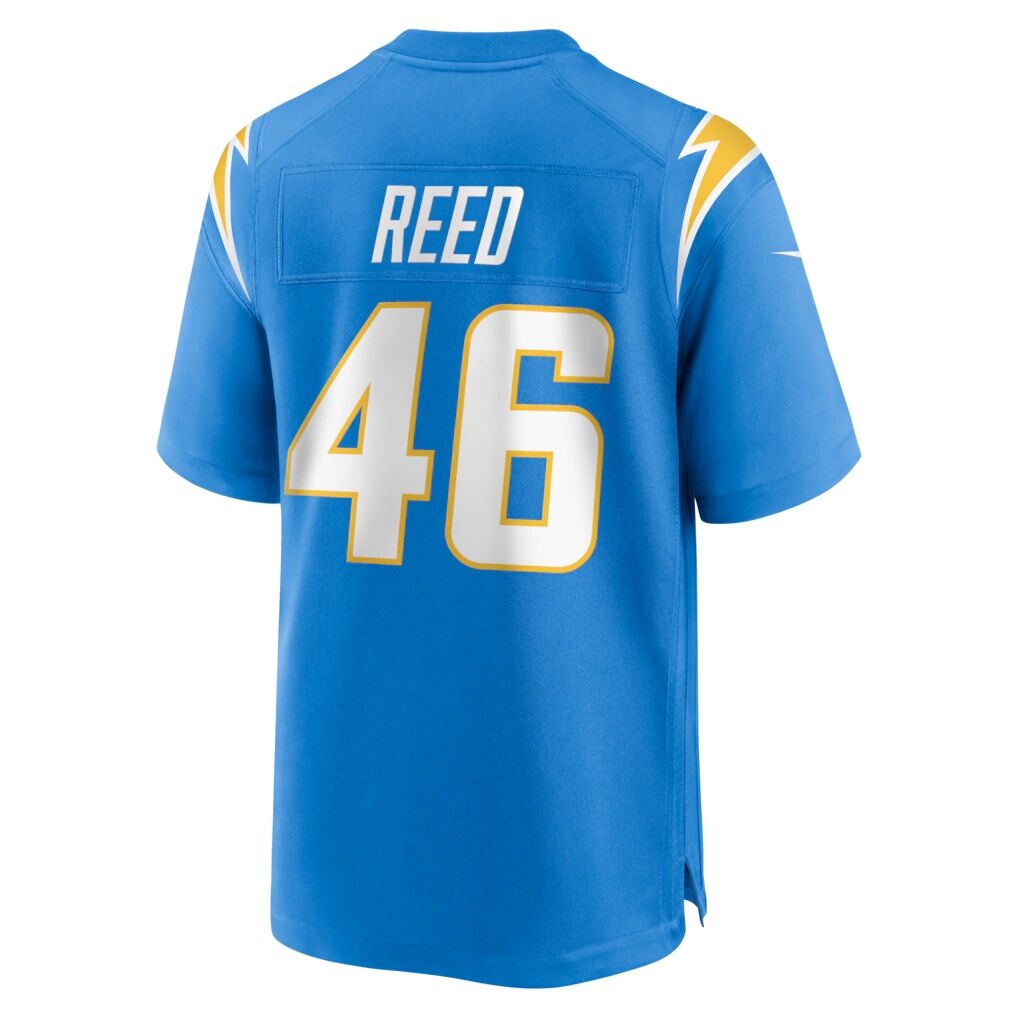 Nikko Reed Los Angeles Chargers Nike Team Game Jersey -  Powder Blue