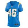 Nikko Reed Los Angeles Chargers Nike Women's Team Game Jersey - - Side View