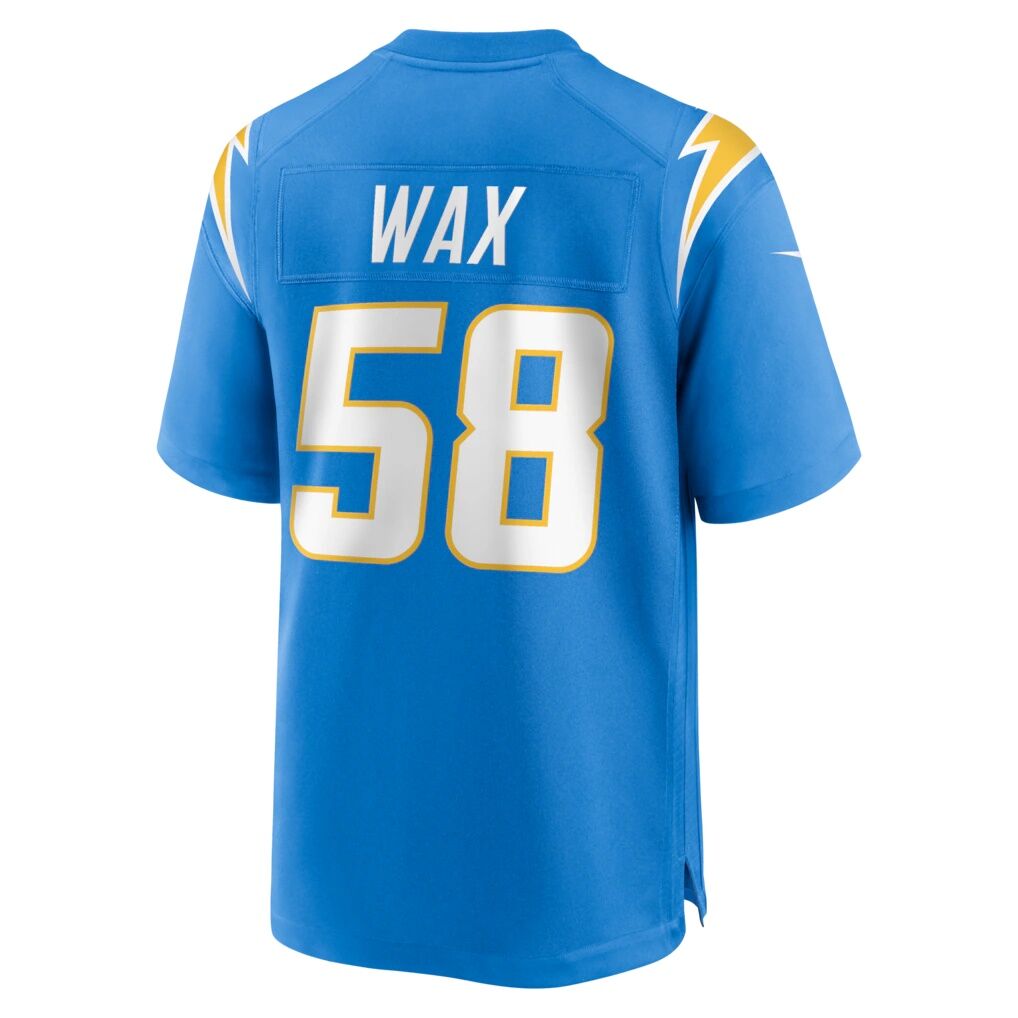 Marlowe Wax Los Angeles Chargers Nike Team Game Jersey -  Powder Blue
