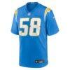 Marlowe Wax Los Angeles Chargers Nike Team Game Jersey - - Side View