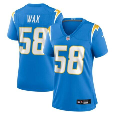 Marlowe Wax Los Angeles Chargers Nike Women's Team Game Jersey - - Front View