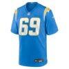Josh Fuga Los Angeles Chargers Nike Team Game Jersey - - Side View