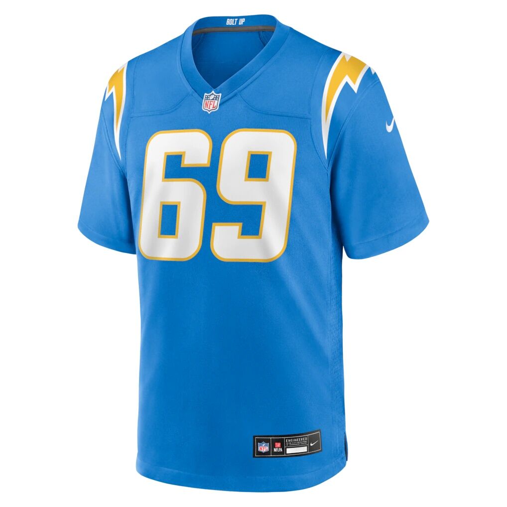 Josh Fuga Los Angeles Chargers Nike Team Game Jersey -  Powder Blue