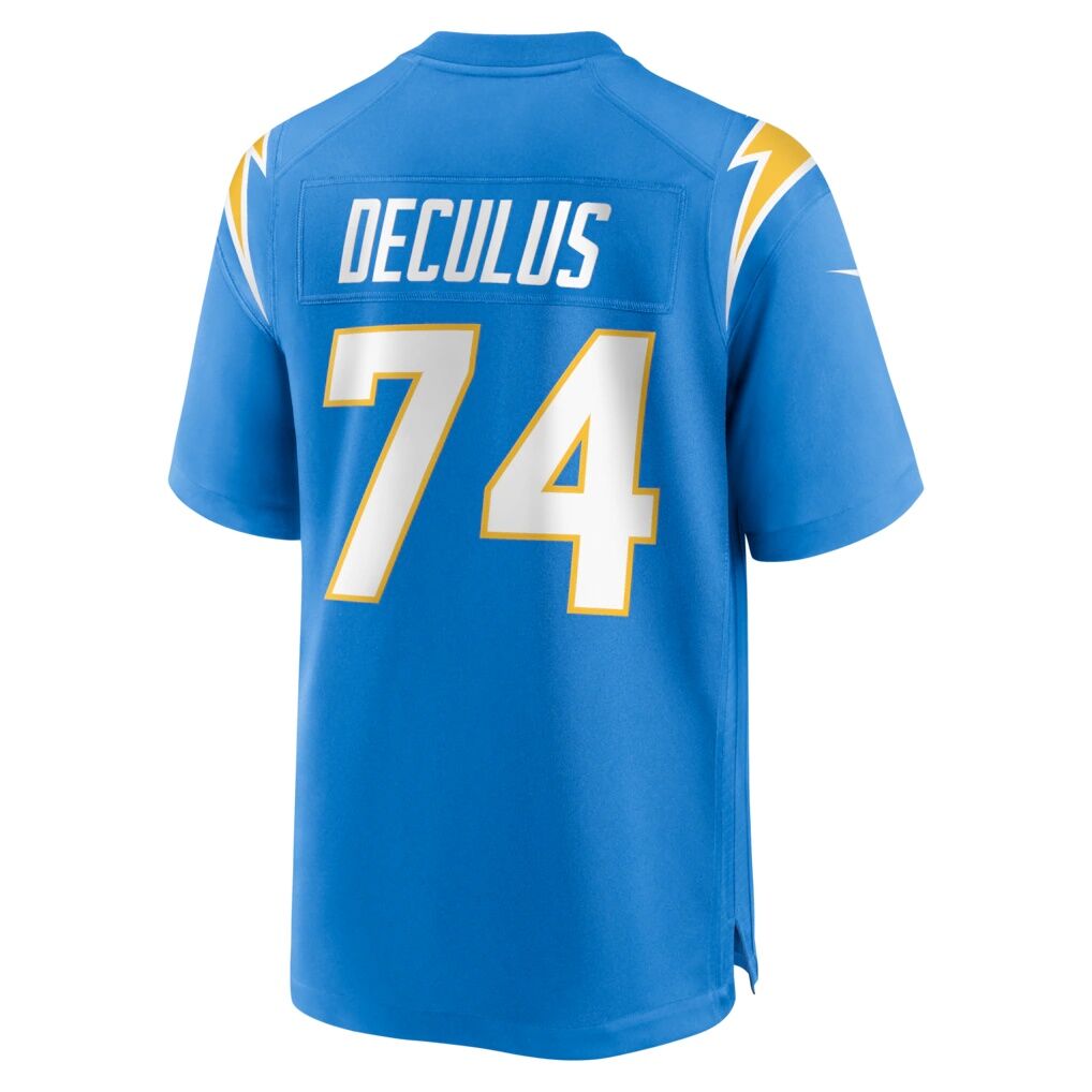 Austin Deculus Los Angeles Chargers Nike Team Game Jersey -  Powder Blue