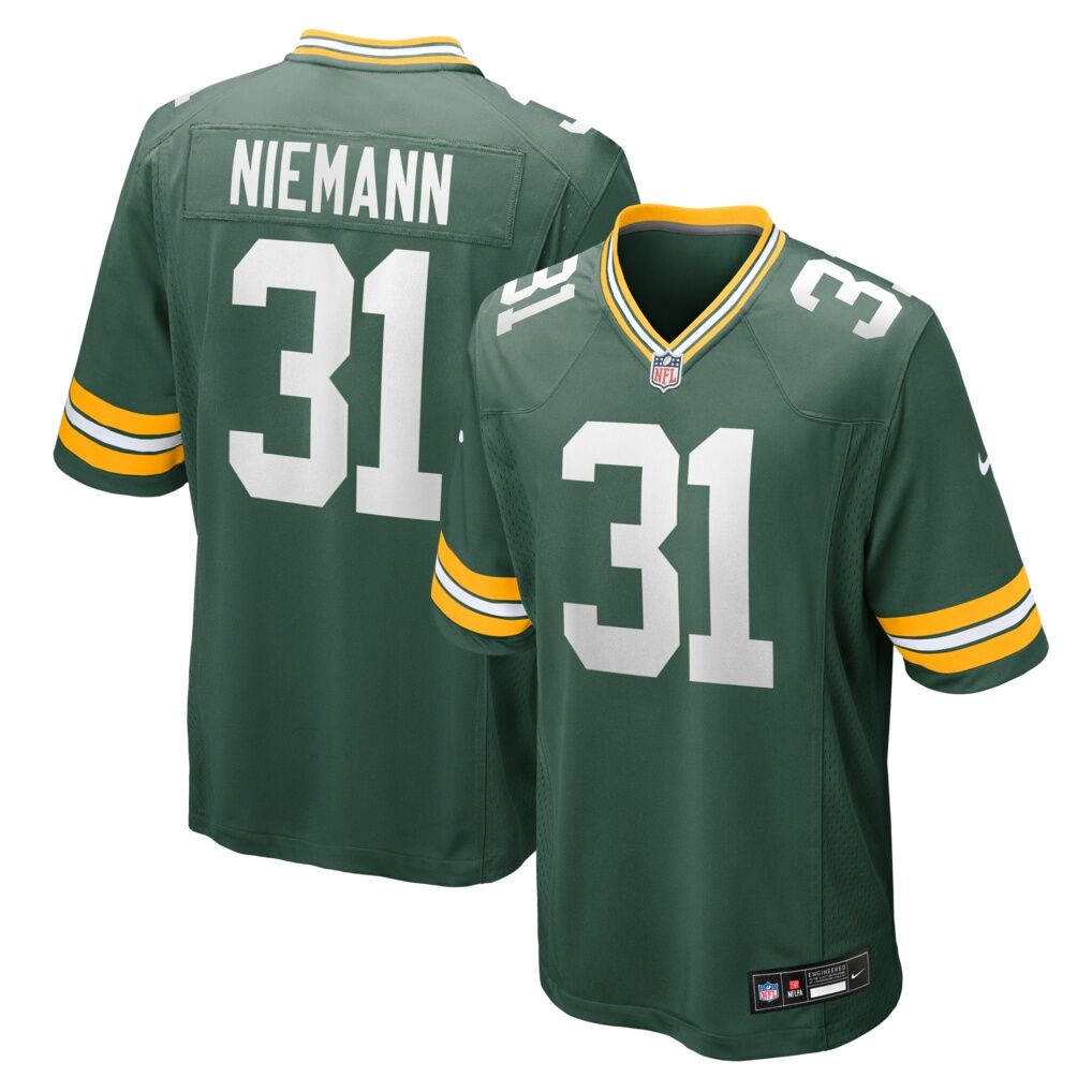 Nick Niemann Green Bay Packers Nike Team Game Jersey