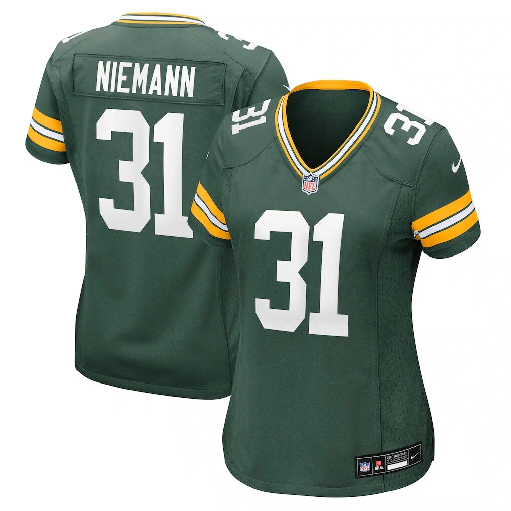 Nick Niemann Green Bay Packers Nike Women's Team Game Jersey