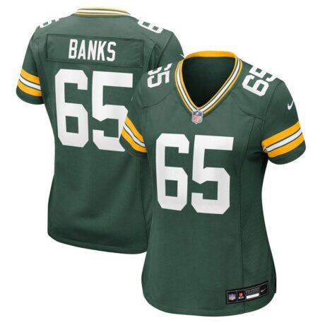 Aaron Banks Green Bay Packers Nike Women's Team Game Jersey - Green - Front View