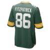John FitzPatrick Green Bay Packers Nike Team Game Jersey - Green - Detail View
