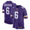 Dwight McGlothern Minnesota Vikings Nike Team Game Jersey - Purple - Front View