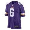 Dwight McGlothern Minnesota Vikings Nike Team Game Jersey - Purple - Side View