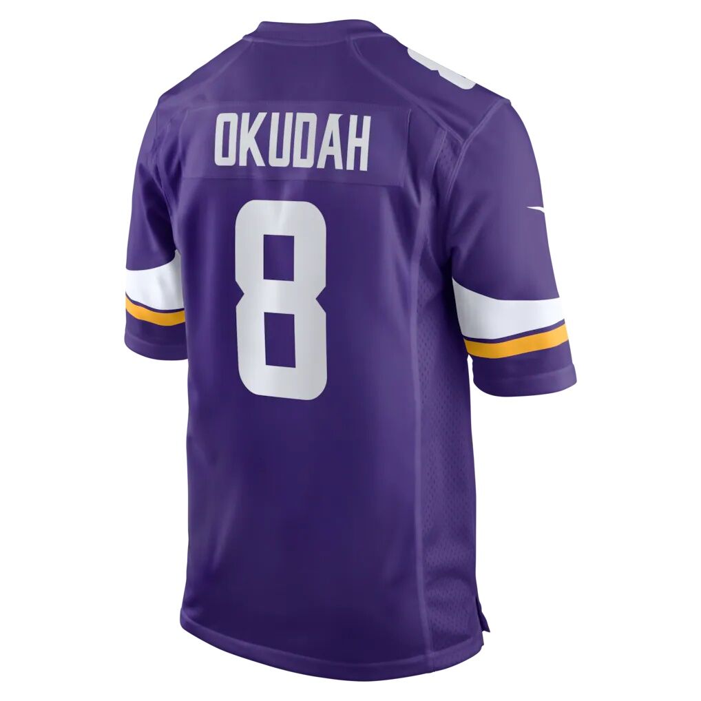 Jeff Okudah Minnesota Vikings Nike Team Game Jersey