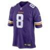 Jeff Okudah Minnesota Vikings Nike Team Game Jersey - Purple - Side View
