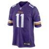 Carson Wentz Minnesota Vikings Nike Team Game Jersey - Purple - Side View
