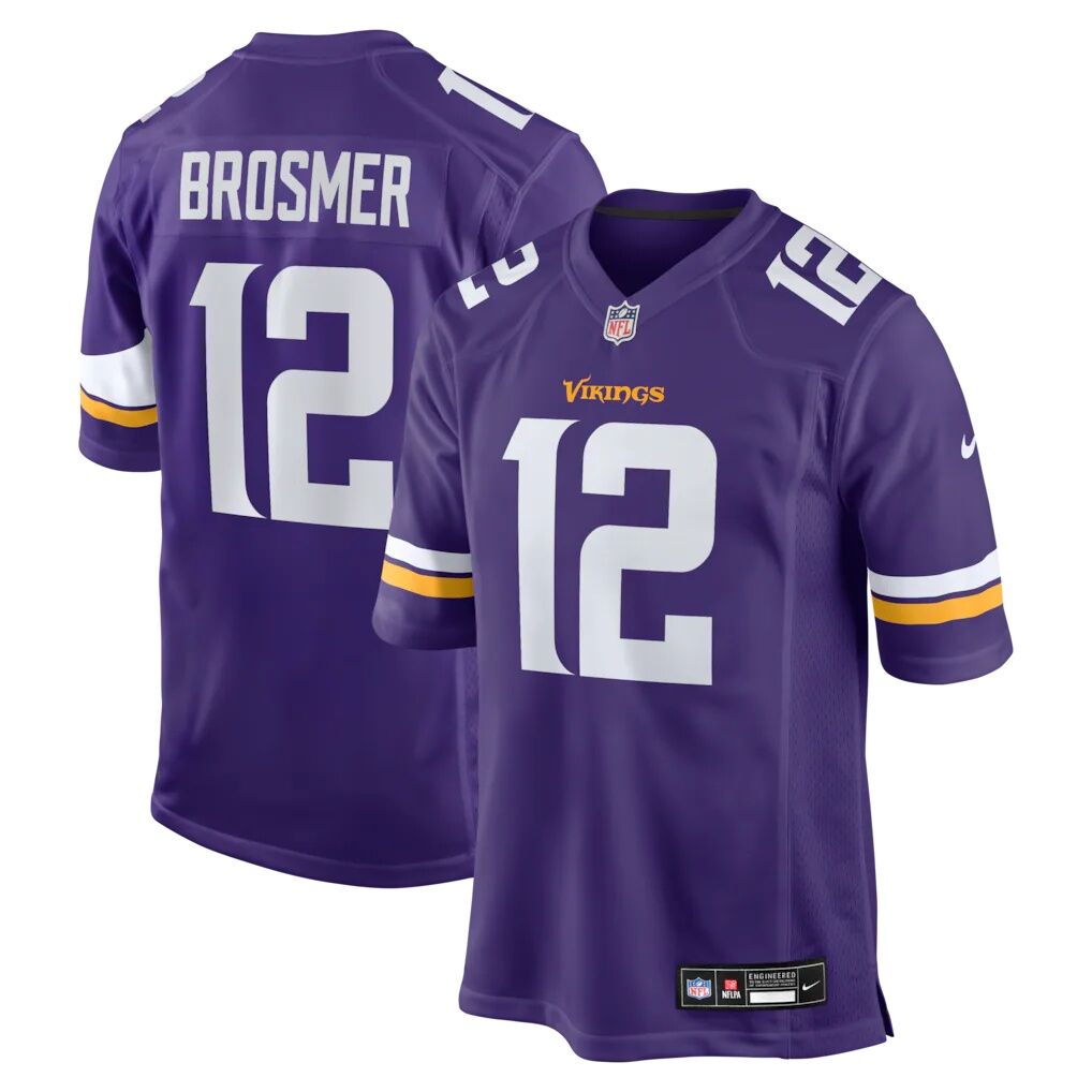 Max Brosmer Minnesota Vikings Nike Team Game Jersey