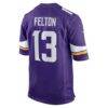 Tai Felton Minnesota Vikings Nike Team Game Jersey - Purple - Detail View