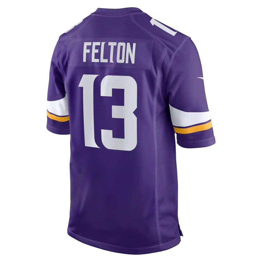 Tai Felton Minnesota Vikings Nike Team Game Jersey