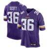 Zavier Scott Minnesota Vikings Nike Team Game Jersey - Purple - Front View
