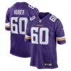 Joe Huber Minnesota Vikings Nike Team Game Jersey - Purple - Front View