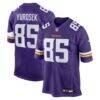 Ben Yurosek Minnesota Vikings Nike Team Game Jersey - Purple - Front View