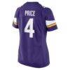 Myles Price Minnesota Vikings Nike Women's Team Game Jersey - Purple - Detail View