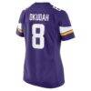 Jeff Okudah Minnesota Vikings Nike Women's Team Game Jersey - Purple - Detail View