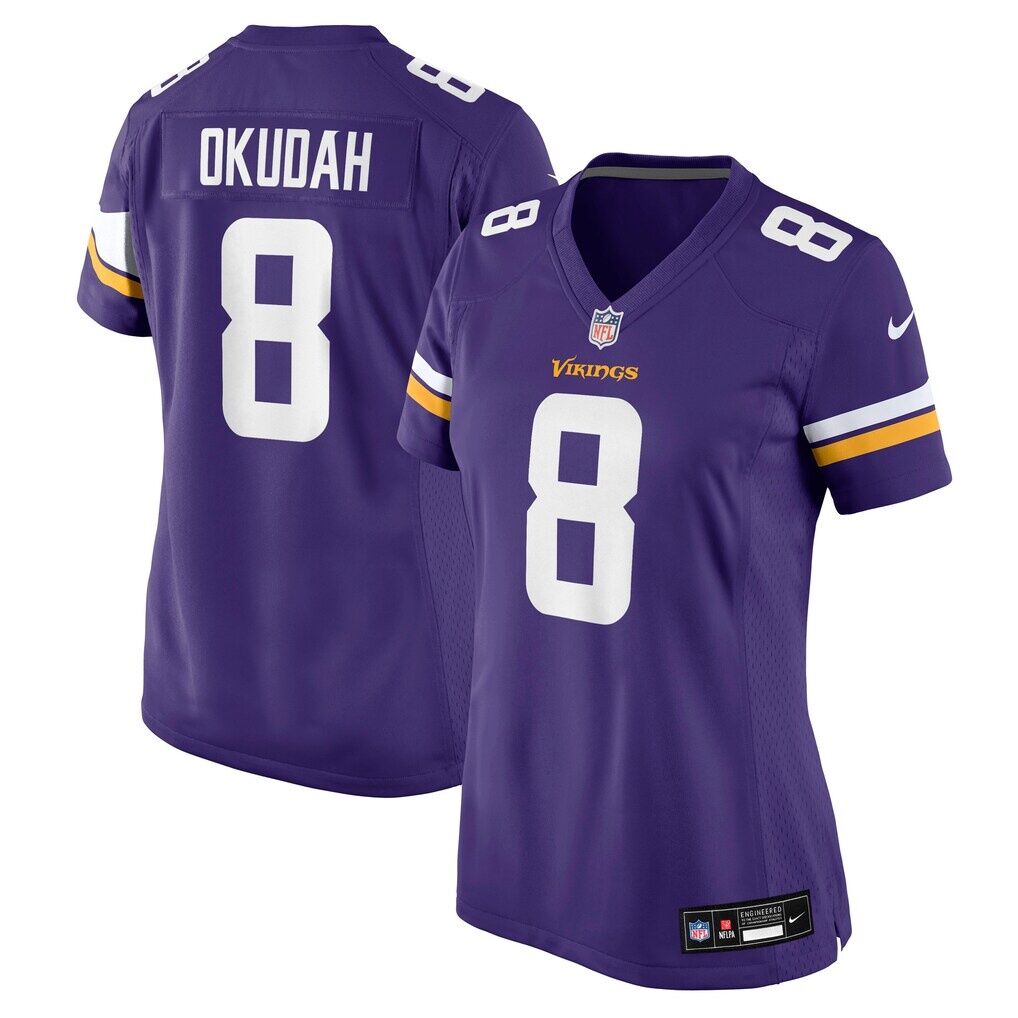 Jeff Okudah Minnesota Vikings Nike Women's Team Game Jersey