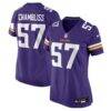 Chaz Chambliss Minnesota Vikings Nike Women's Team Game Jersey - Purple - Front View